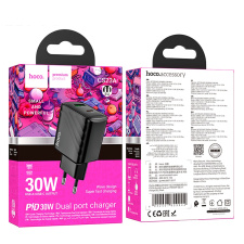 Сетевое зарядное устройство Hoco CS55A Surplus PD+QC3.0 USB/Type-C 30W (white)