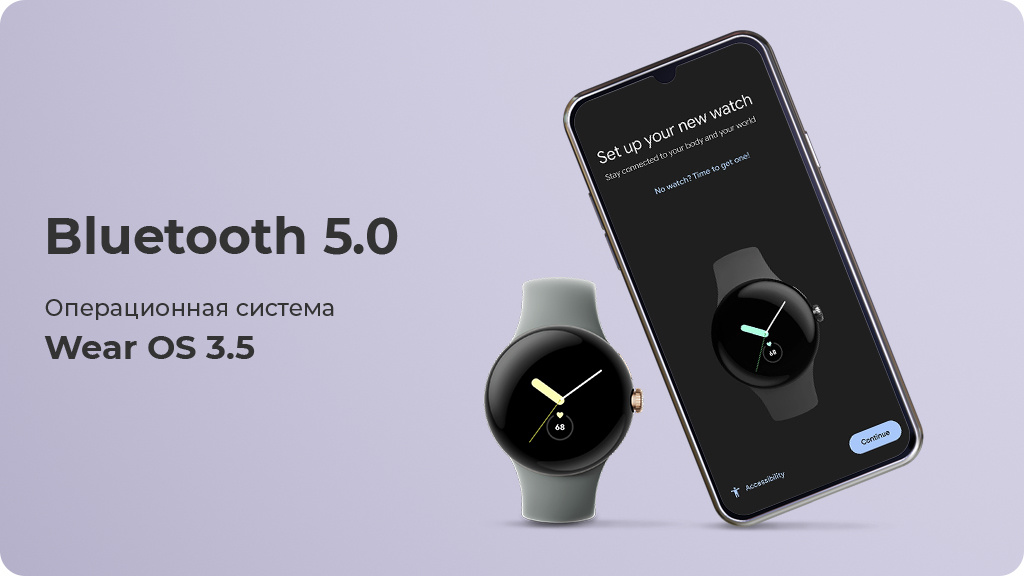 Умные часы Google Pixel Watch 4G Черные