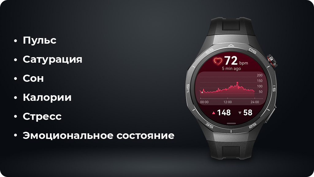 Умные часы Huawei Watch GT5 Pro 46mm Черные