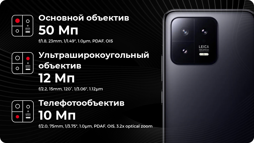 Xiaomi 13 12/256Gb Белый РСТ